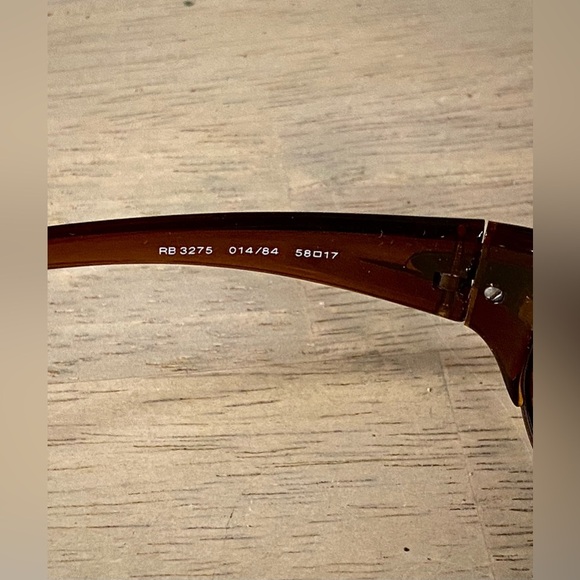 RayBan Men's Sunglasses RB3275 Amber Frame/Amber lenses -Genuine - Picture 6 of 15